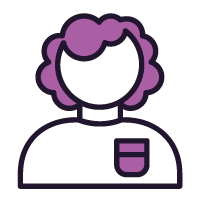 icon of female team member